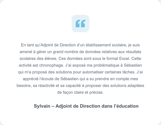 Témoignage Sylvain